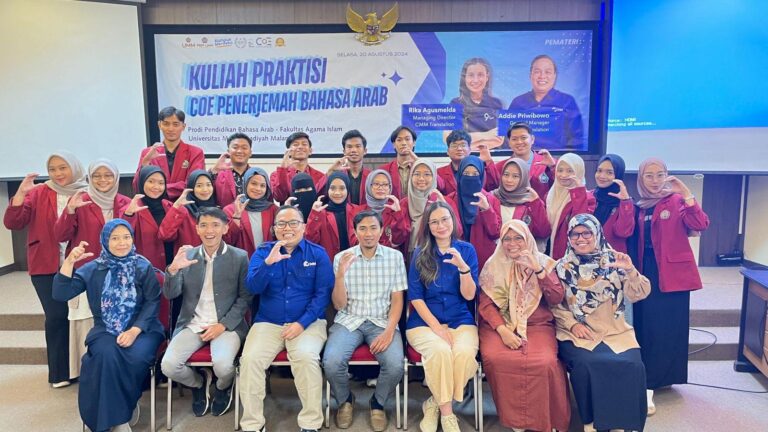 POLA PIKIR & TEKNOLOGI MENYONGSONG DUNIA KERJA : PBA UMM DATANGKAN PRAKTISI DARI MANAGING DIRECTOR & GENERAL MANAGER PERUSAHAAN PENERJEMAH JAKARTA