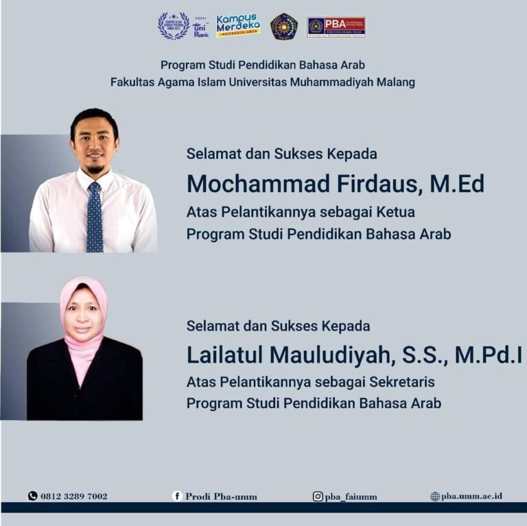 SEMANGAT BARU – KAPRODI DAN SEKPRODI PBA UMM BARU