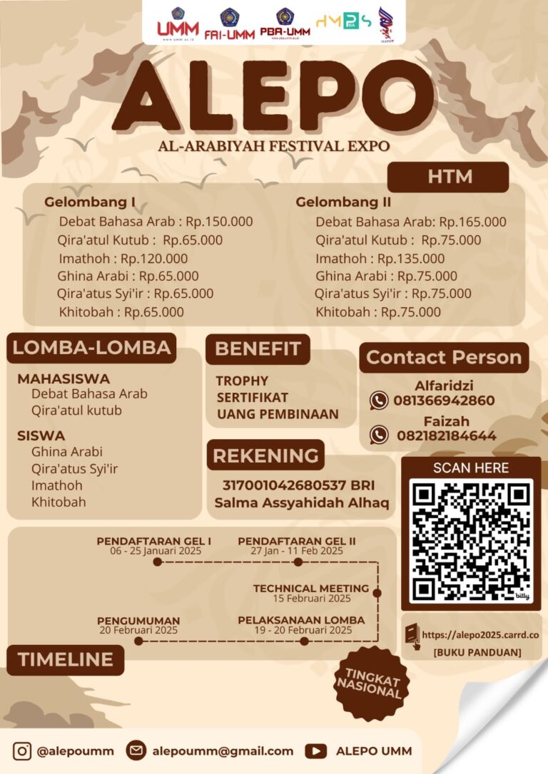 AL-ARABIYYA FESTIVAL EXPO (3rd ALEPO) PRODI PBA FAI-UMM 2025