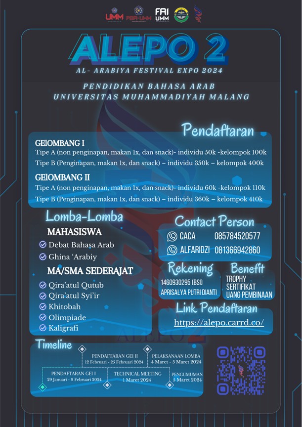 AL-ARABIYYA FESTIVAL EXPO (2nd ALEPO) PRODI PBA FAI-UMM 2024
