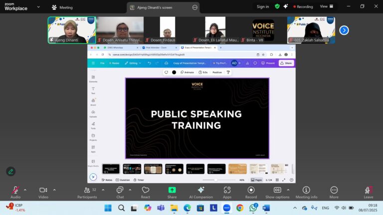 PUBLIC SPEAKING: PBA UMM KUATKAN SKILL BERBICARA MAHASISWA DAN CAPACITY BUILDING DOSEN