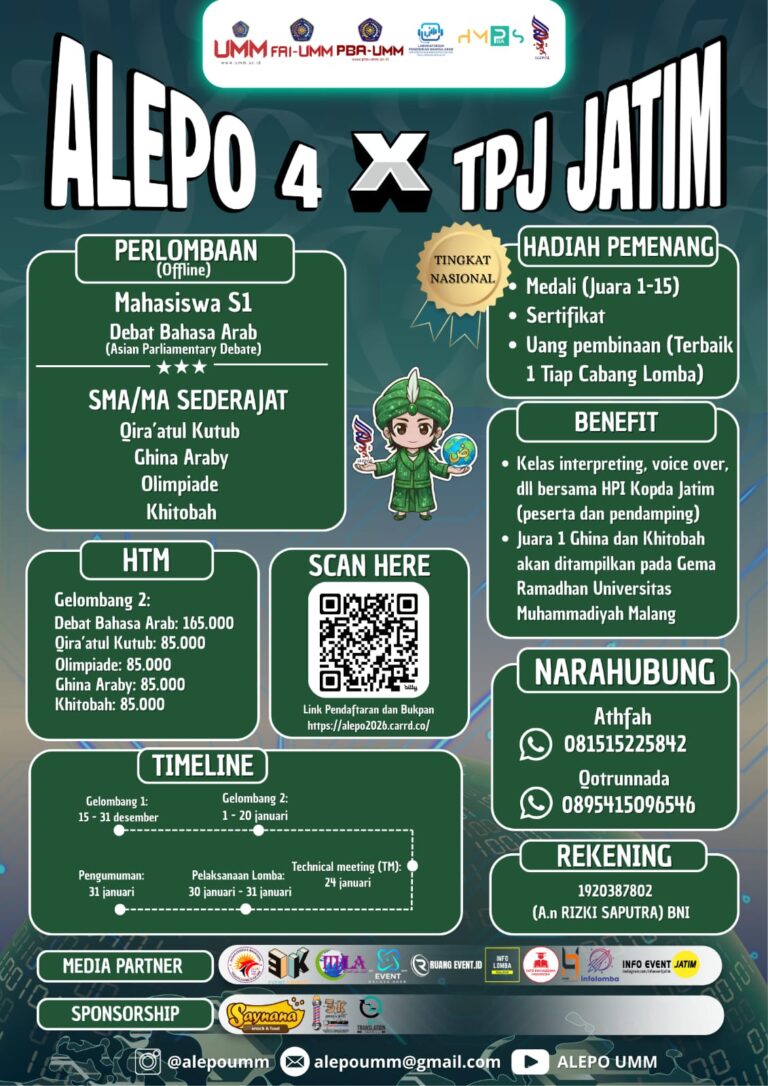KELAS PENERJEMAH BARENG TPJ JATIM (4th ALEPO 2026)