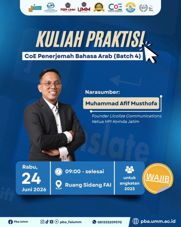 KULIAH PRAKTISI PBA UMM 2026: CAT TOOLS DAN SUBTITLE EDIT